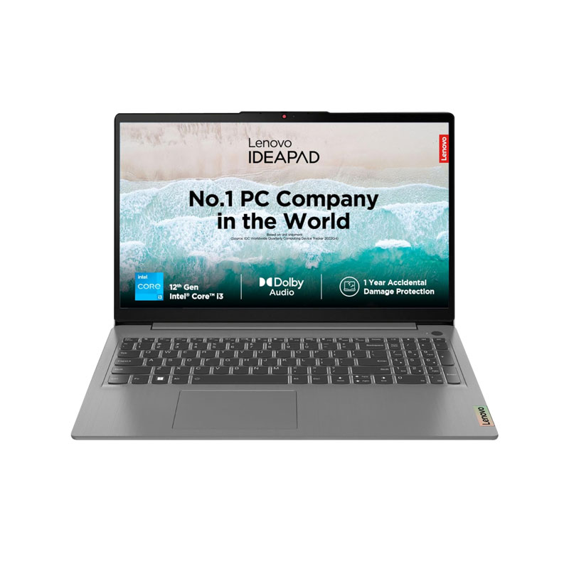 Picture of Lenovo IdeaPad Slim 3 - 12th Gen Intel Core i3 15.6" 82RK00VWIN Thin & Light Laptop (8GB/ 512GB SSD / Full HD Display / Windows 11 Home / Office 2021/ 1 Year Warranty/ Arctic Grey/ 1.6Kg)